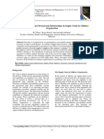 Managing Upstream and Downstream Relationships in Supply Chain For Military Organisation