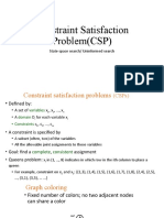 Constraint Satisfaction Problem (CSP) : State Space Search/ Uninformed Search