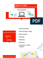 Introduction To Data Analytics