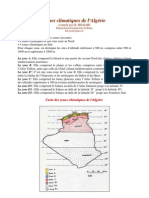 Données Climatiques de L'algérie