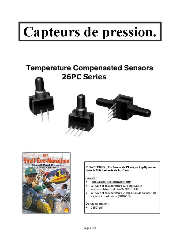 Capteurs de Pression, PDF, Pression