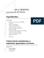 Zanahorias y Rabanitos Glaseados Al Horno