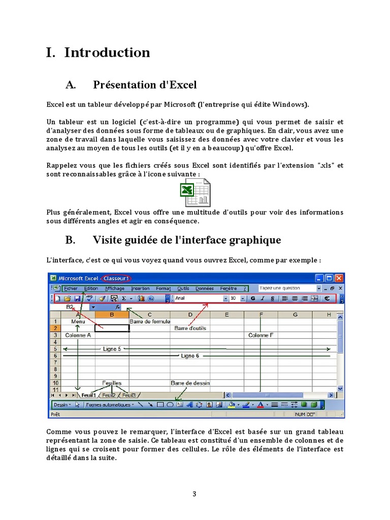 Introduction à l'interface Excel 2007 | PDF | Microsoft Excel ...
