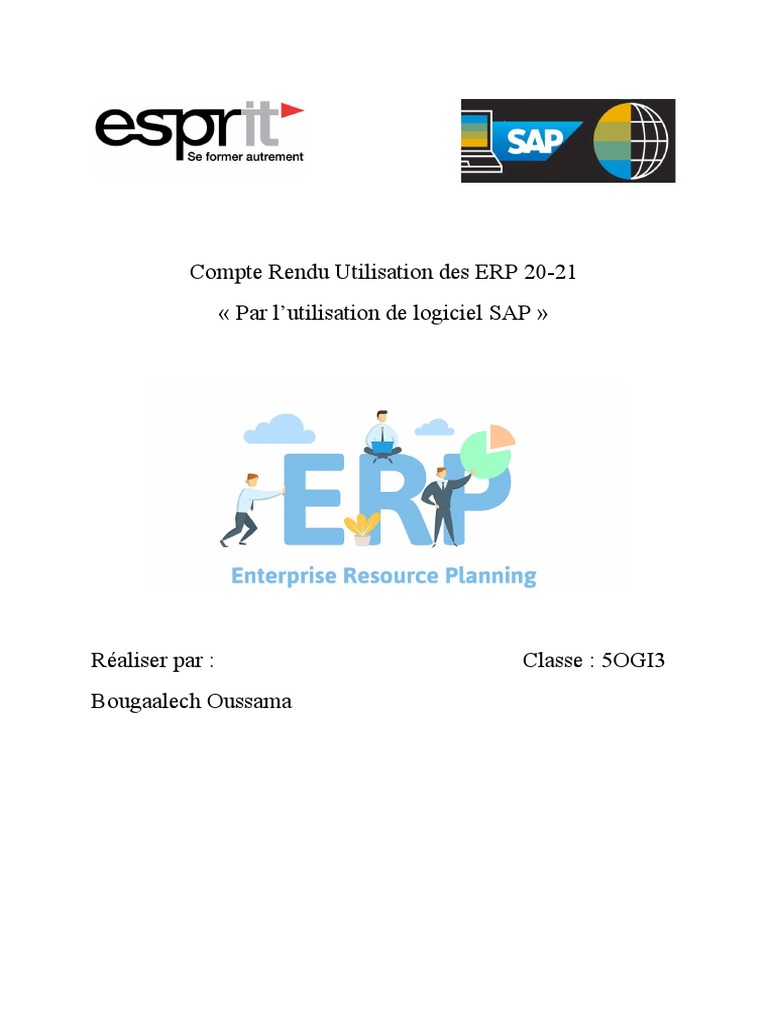 Guide ERP pour Étudiants en Gestion | PDF | Progiciel de gestion ...