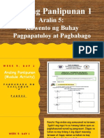 Araling Panlipunan - Module and Supplementary Activities - Q1 - Week 5