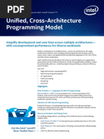 Unified, Cross-Architecture Programming Model: Product Brief