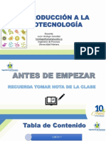 Introducción A La Biotecnología - Clase 1