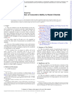 Electrical Indication of Concrete's Ability To Resist Chloride Ion Penetration