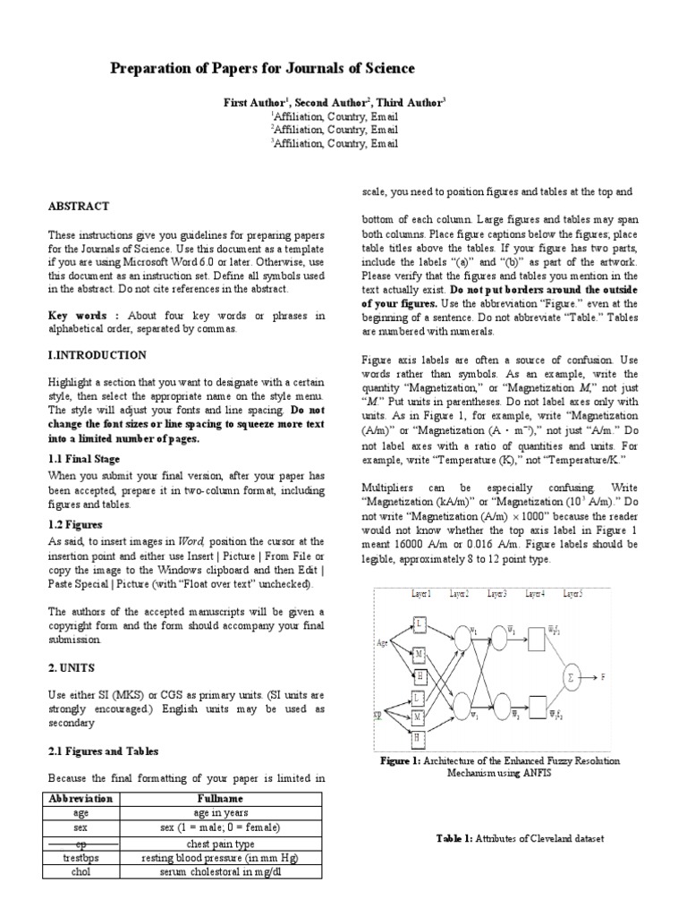 Preparation of Papers For Journals of Science: Figure 1: Architecture ...
