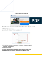 2 Panduan Aktivasi Akun Sia - Ut.ac - Id PDF