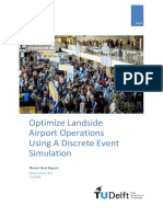 Optimize Landside Airport Operations Using A Discrete Event Simulation