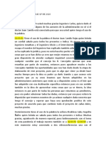 Acta Numero 57 Julio 17 de 2020