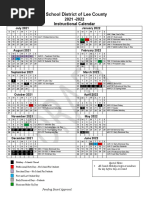 2021-2022 Instructional Calendar