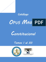 Catalogo Opus Magna Constitucional