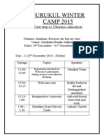Gurukul Winter CAMP 2015: First Step To Dharmic Education