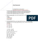 Soal Materi Permintaan Dan Penawaran