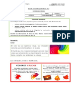 Guía de Contenidos y Actividades #2 Artes Tercero