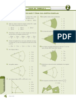 Ficha de Trabajo Longitud de Arco y Área Del Sector Circular PDF