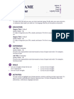 Word CV Template Purple 2