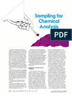 Sampling For Chemical Analysis (Analytical Chemistry)