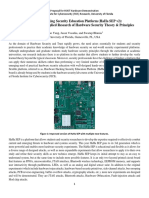 Hardware Hacking Security Education Platform (Haha Sep V2) : Enabling Hands-On Applied Research of Hardware Security Theory & Principles