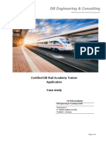 Certified DB Rail Academy Trainer Application Case Study