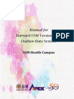 Manual For Harvard Usm Version 2020
