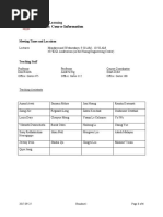 Handout: Course Information: CS 229 Machine Learning