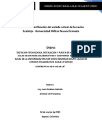 Informe de Verificación Del Estado Actual de Las Aulas ScaleUp