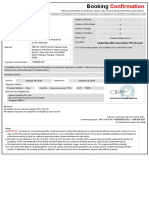 Confirmation For Booking ID # 445830368 Check-In October 18 2019