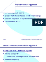 Introduction To Object-Oriented Approach: Objectives