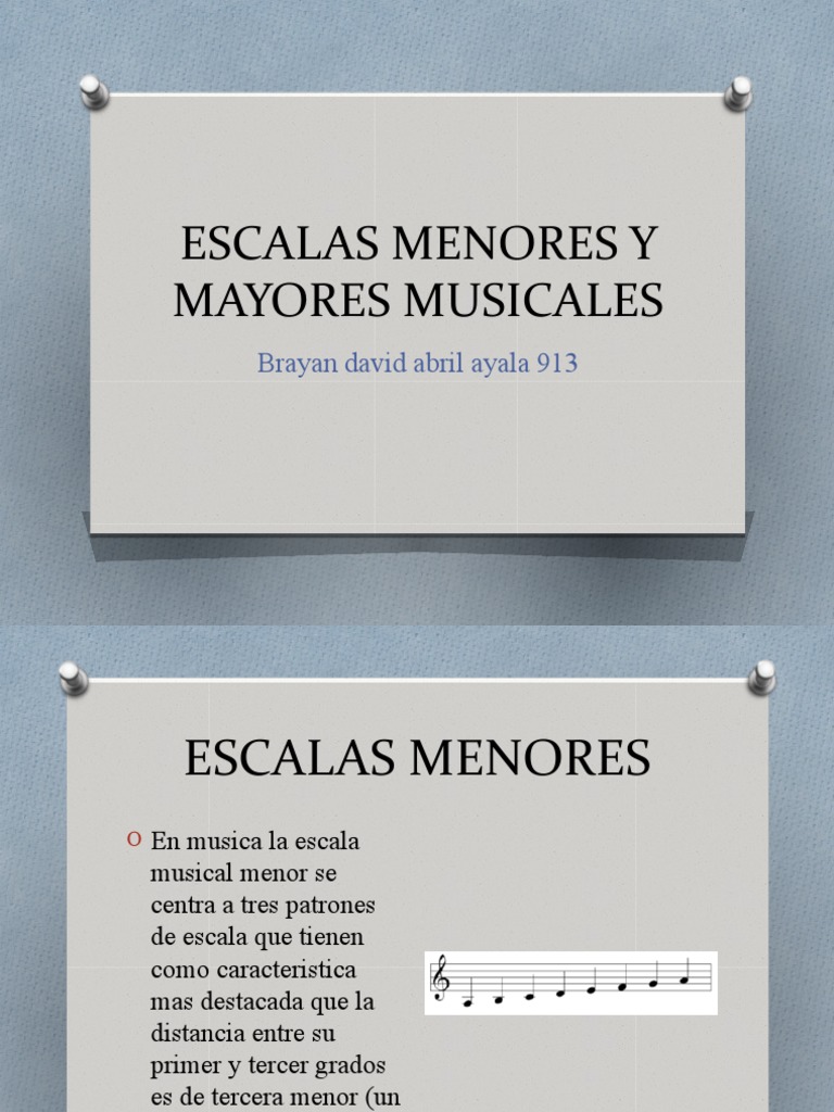 Escalas Menores y Melódica en Música | PDF | Escala (música) | Escala menor
