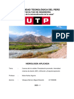 Cuenca del rio Cañete; Precipitación, IDF, infiltración y evapotranspiración
