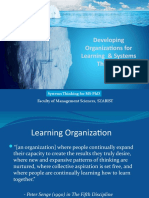 Developing Organizations For Learning & Systems Thinking: Faculty of Management Sciences, SZABIST