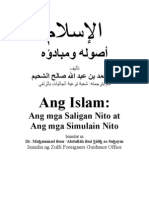 Ang Islam - Ang Mga Saligan Nito at and Mga Simulain Nito