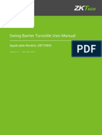 Swing Barrier Turnstile User Manual: Applicable Models: SBT1000S