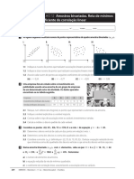 Ficha de Trabalho 12 - 11 Ano - Amostras Bivariadas, Recta de Minimos Quadrados e Coeficiente de Correlacao Linear PDF