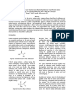 Isolation, Qualitative Color Reaction and Alkaline Hydrolysis of Gluten From Yeast