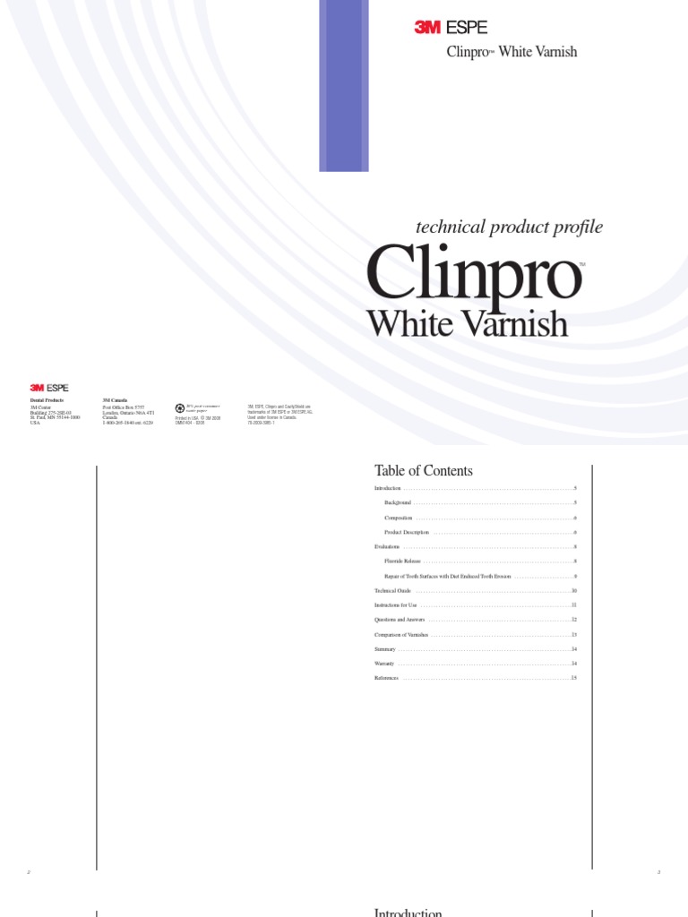 Clinpro Varnish TP Ebu | PDF
