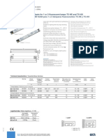 BE-T5-R: Balastos Electrónicos SUPER SLIM para 1 o 2 Lámparas Fluorescentes T5-HE y T5-HO