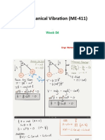 Mechanical Vibration (ME-411) : Week 04