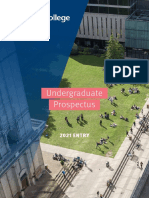 Imperial College London Undergraduate Prospectus 2021 Entry