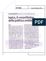 04.02.2011 - Ispica Il Manifesto Della Politica Ambient Ale