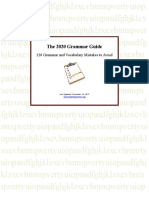 The 2020 Grammar Guide: 120 Grammar and Vocabulary Mistakes To Avoid