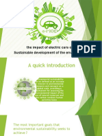 The Impact of Electric Cars On Sustainable Development of The Environment