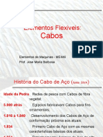 Elementos Flexiveis_ Cabos. Elementos de Maquinas - ME446 Prof. Jose Maria Barbosa
