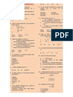 Problemas de Ecuaciones Dimensionales