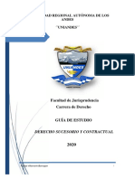 Guía de Estudio Derecho Sucesorio y Contractual PDF