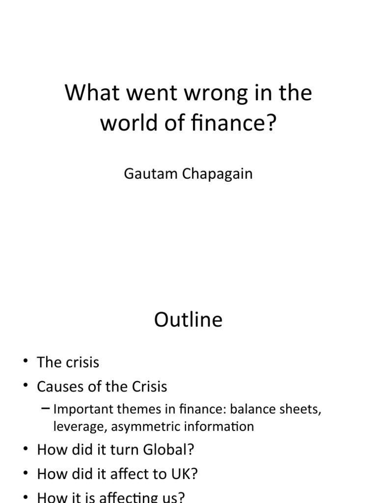 Causes of the Financial Crisis Explained | PDF | Collateralized Debt ...