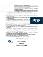Space Technology: Applications Guidelines / Information